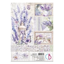 9 papiers scrapbooking 21 x 29.7 cm CIAO BELLA MORNING IN PROVENCE