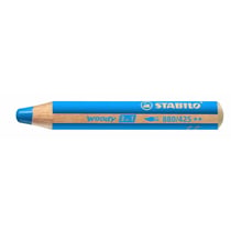 Lot de 5 Crayons de couleur STABILO Woody 3 en 1 - Bleu cobalt moyen