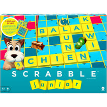 Jeu de société scrabble junior - jeu de lettres - nouvelle version française - mattel - y9668