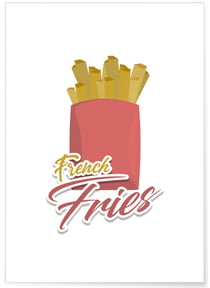 Affiche French Fries | A3 : 29,7x42cm