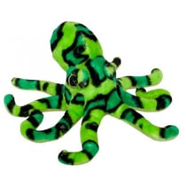 Peluche pieuvre verte 28 cm - wild planet - k7975