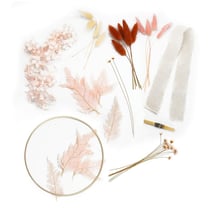 Kit couronne fleurs séchées Diamètre 18 cm
