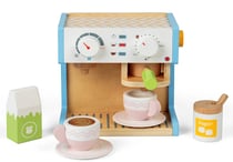 Set machine a cafe en bois - Bigjigs - Vert
