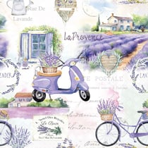 Lot de 4 serviettes en papier découpage collage 33 cm LA PROVENCE