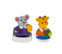 Fisher price - girafe et souris - figurine little people - jouet premier age - r9826
