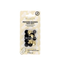 Boutons pressions métal sans pince 14mm Bohin doré