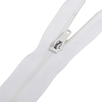 Fermeture non séparable mailles spirales spéciale pantalon - blanc