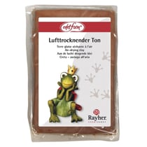 Terre glaise séchante à l'air, 500g, brun foncé