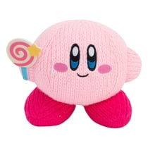 Kirby - Peluche Nuiguru-Knit Kirby avec Invincible Candy Wand