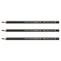 Crayon de couleur Faber-Castell Polychromos - Mine 3,8 mm - Noir - Lot de 3