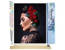 Peinture par Numéro Figured'Art - Femme espagnole - Kit de Loisir Créatif DIY Numéro d'Art Complet - 40x50cm toile roulée + châssis en bois à monter