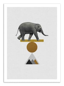 Affiche - Circus Elephant - Orara Studio