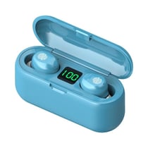 Écouteurs Bluetooth Sans Fil Réduction De Bruit Longue Durée Affichage LED Bleu YONIS