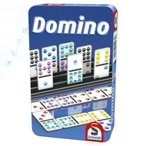 Domino voyage en boite metal - Schmidt Spiele - Bleu