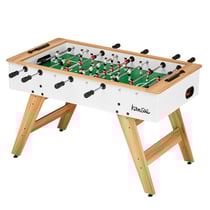 Baby foot ado & adultes - Blanc/bois - 3 balles liège - 2 à 4 joueurs
