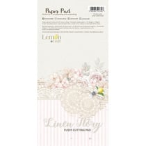 24 papiers scrapbooking motifs à découper 15.2 x 31.5 cm LemonCraft LINEN STORY