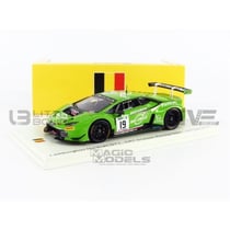 Voiture Miniature de Collection - SPARK - LAMBORGHINI Huracan GT3 - Blanc et Green - SB296