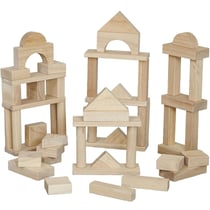 Blocs en bois géants naturel