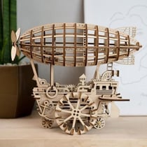 ROKR - Puzzle en bois 3D - Véhicule aérien mécanique - Kit de déménagement pour engrenage