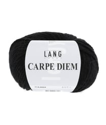 Pelote de Laine et Alpaga à tricoter CARPE DIEM - Lang Yarns 0004 Noir