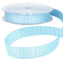 Bobine Ruban zigzag métal Bleu Gitane