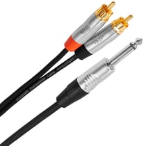 Câble micro Plugger Câble Y Jack mâle mono - RCA mâle 3m Touring