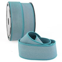 Elastique métal 40mm bleu canard au mètre