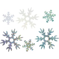 Paillettes, dim. 25+45 mm, bleu clair, argent, blanc, 30 gr/ 1 Pq.