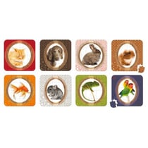 4 puzzles progressifs animaux domestiques 16 - 20 - 24 - 30 pièces - janod - j02825
