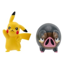 Pokémon - Pack 2 figurines Battle Figure Set Pikachu 5, Lechonk 5 cm - Jazwares