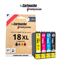 Cartouche Compatible Epson T18XL Pack de 4 - La Cartouche Française