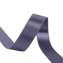 Bobine 40m ruban satin double face fabriqué en France gris violet