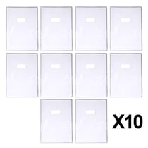 Lot de 10 protège-cahiers - A4 - 21x29,7cm - Épaisseur 12/100ème - Incolore - Avec porte étiquette