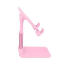 Avizar Support Bureau Universel Tige Réglable 20 cm / Angle Ajustable 0 à 140° Rose