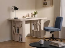 Bureau Panneau de particules de bois Beige clair ELURA - Beliani