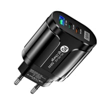 Avizar Chargeur Secteur 58W USB Quickcharge 3.0 / Double Power Delivery USB Type-C Noir
