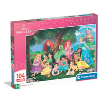 Puzzle 2D 104 pièces - Princesses Disney Super - Clementoni