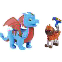 Pat patrouille knights rescu zuma et dragon ruby bleu et orange - figurine chien - paw patrol - spin master - 20135930