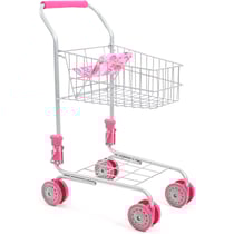 Chariot de supermarché métallique