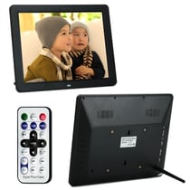 Cadre Photo Numérique 12 Pouces Écran LCD Lecteur Vidéo Musique USB Carte SD Mmc + SD 16Go YONIS