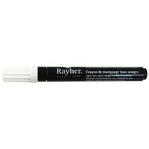 Crayon de marquage, blanc, Pointe ronde 2 - 4mm, avec soupape