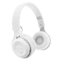 Casque Audio Bluetooth Jaune Pliable Avec Micro Basse Puissante Longue Autonomie Blanc YONIS