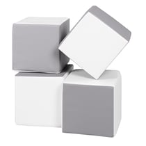 Lot cubes XXL mousse 4 pcs blanc,gris