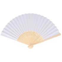 3 éventails en papier à customiser 21 cm