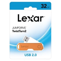 Clé USB2.0 32Go Twist Turn Lexar orange