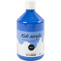 Peinture Acrylique Mate, bleu, 500 ml/ 1 flacon