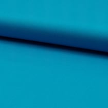 Tissu Popeline de coton unie Bleu turquoise