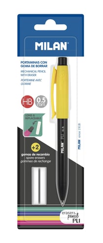 Blister porte-mines PL1 0,5 mm + 2 recharges gommes