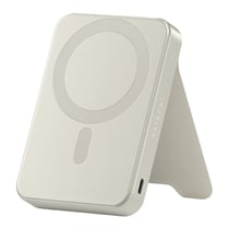 Satechi PowerBank Magnétique 10000mAh Compatible Qi2 15W Modèle OntheGo avec Support Beige