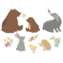 Gabarit de découpe Sizzix Thinlits - Amis de la nature - 11 pièces